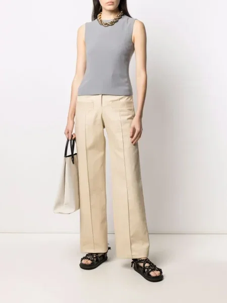 Top Giorgio Armani Pre-owned bez rukávů šedý