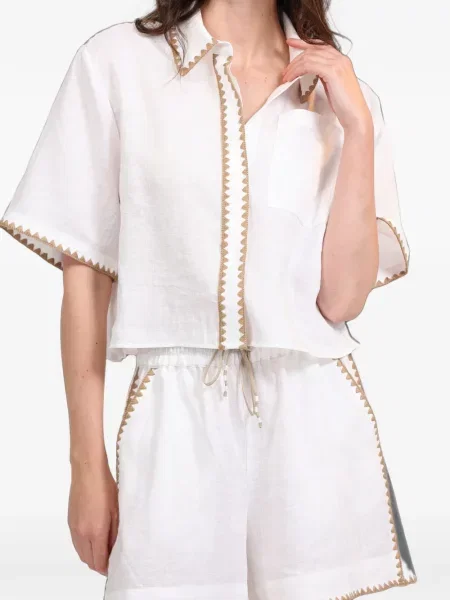 Pantaloni scurți Las Sureñas de in alb