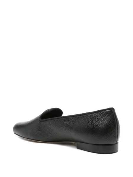 Δερμάτινα loafers Toteme μαύρο