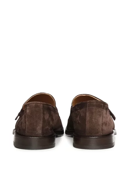 Pantofi loafer Galliano din piele de căprioară maro