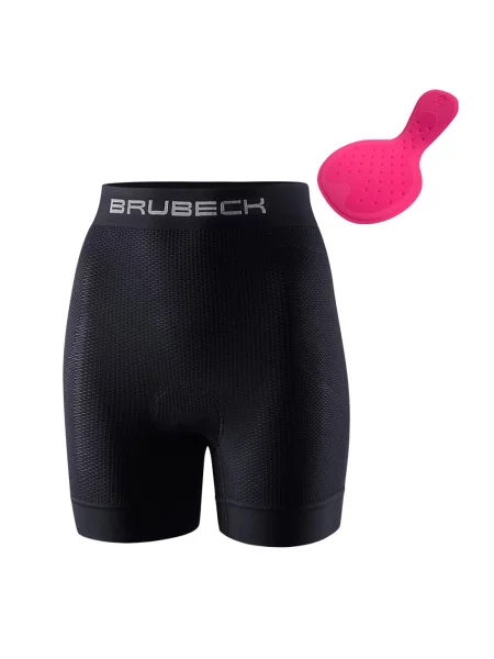 Bokserki pod szorty rowerowe Brubeck 3D z wkładką czarne