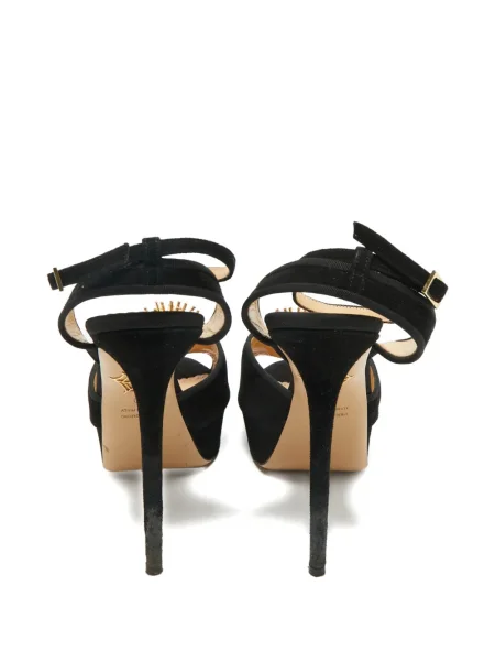 Sandale Charlotte Olympia din piele de căprioară negru