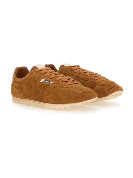 Sneakersy Autry zamszowe brązowe