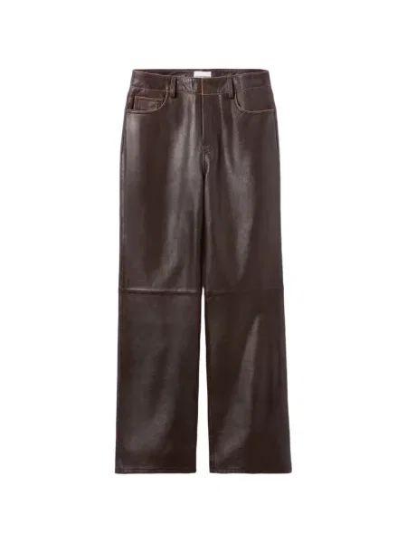 Pantaloni Claudie Pierlot din piele maro