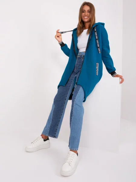 Hanorac Fashionhunters albastru închis