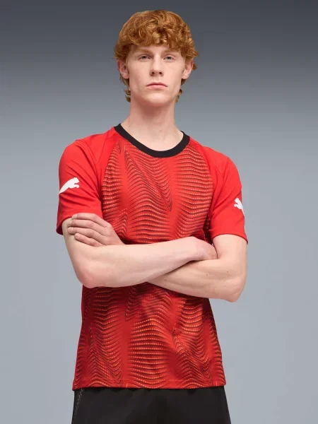 Спортивная футболка Puma из джерси красная