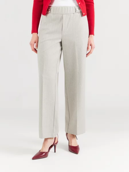 STREET ONE Pantaloni cu dungă piatră gri