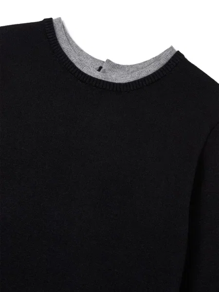 Pulover Studio Tomboy cu decolteu rotund negru