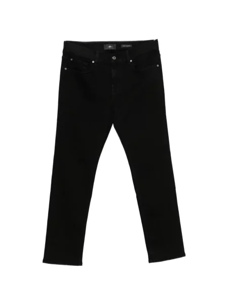 Blugi drepți 7 For All Mankind negru