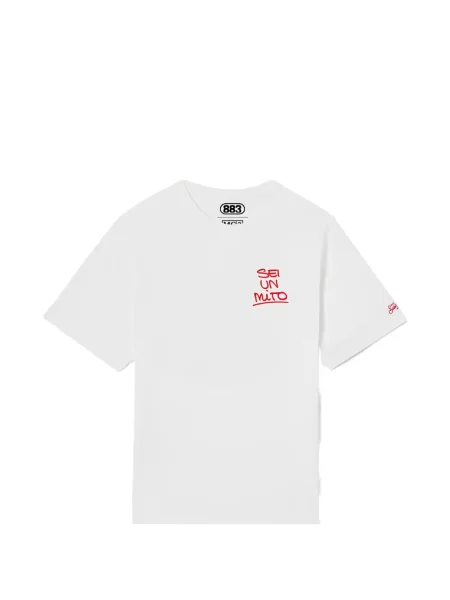 Tricou Mc2 Saint Barth cu imagine alb