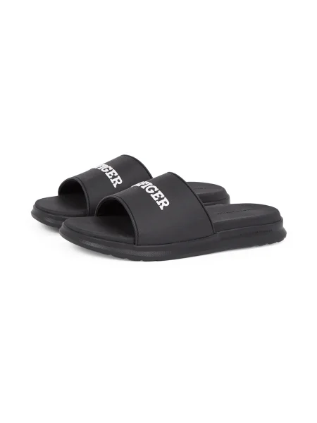 Šľapky Tommy Hilfiger DUAL DENSITY HILFIGER POOL SLIDE čierna