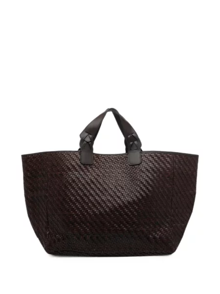 Geantă shopper Ibeliv din piele maro