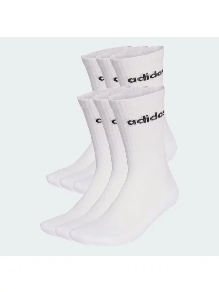 ADIDAS SPORTSWEAR Sportovní ponožky Linear Crew Cushioned 6 Pair Pack černá bílá