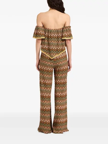Pantaloni palazzo La Doublej verde