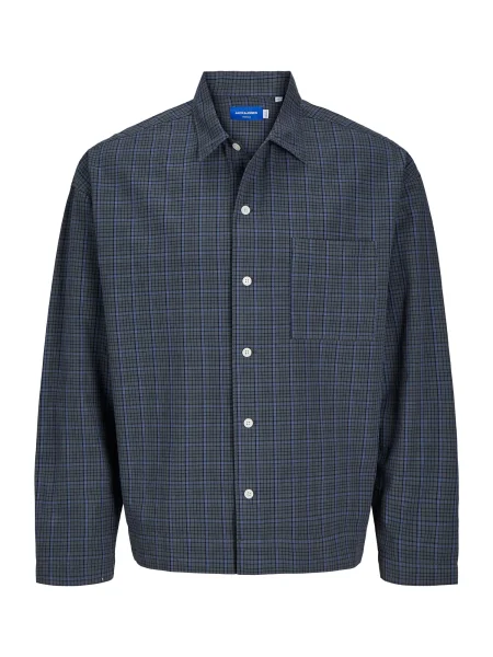 JACK & JONES Srajca JORROXBURY azur / siva črna