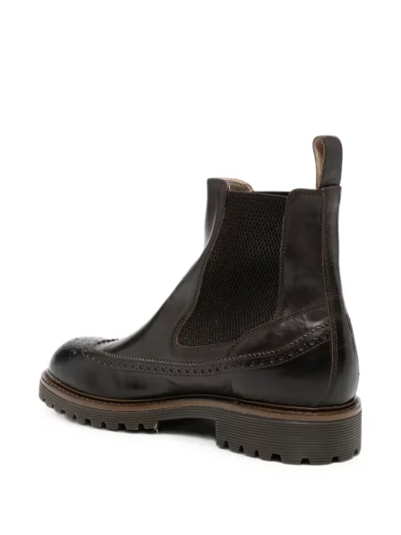 Brogues Eleventy din piele maro