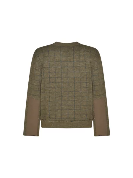 Sweter Maison Margiela wełniany zielony
