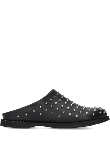 Papuci tip mules Premiata cu tepi negru