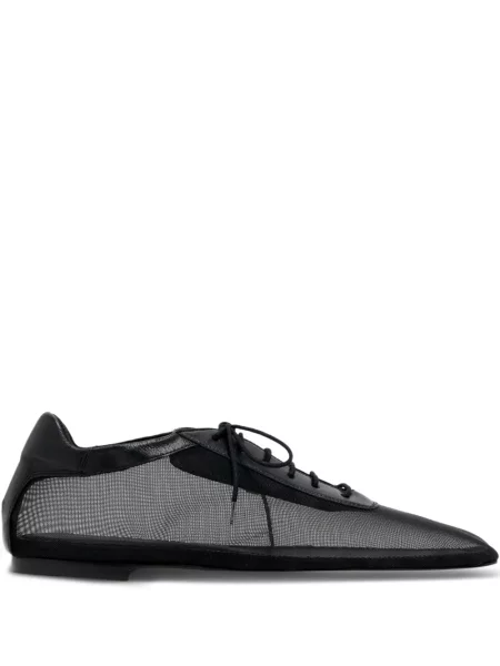 Šněrovací oxfordky Andrea Gomez se síťovinou černé