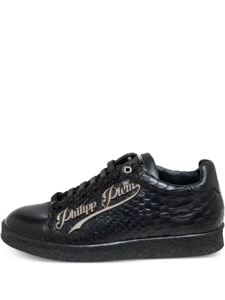 Sneakerși Philipp Plein din piele negru