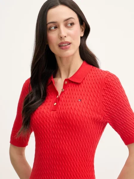 Tommy Hilfiger рокля тип пуловер червено