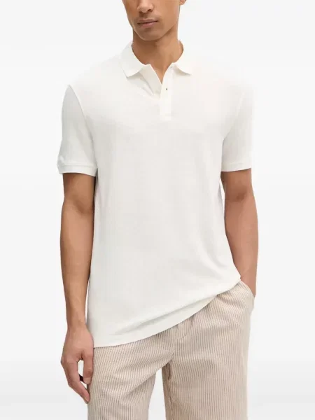 Scurt tricou polo Guess alb