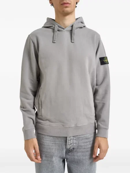 Флийс полар Stone Island камъни сиво