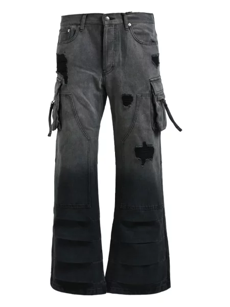 Cargo kalhoty Breath s oděrkami šedé