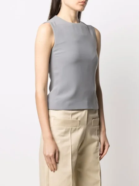 Top Giorgio Armani Pre-owned bez rukávů šedý