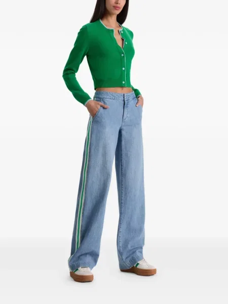 Jeansy Alice + Olivia w paski niebieskie