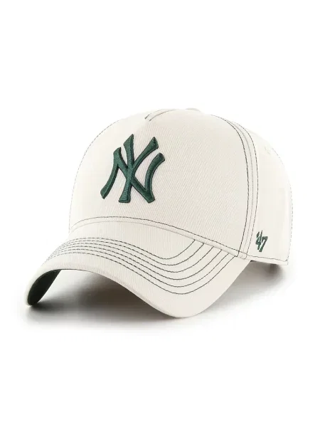 Шапка с козирка 47 brand MLB New York Yankees бежово