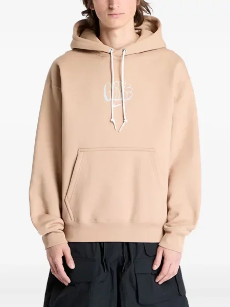 Hanorac cu glugă Nike din fleece cu imagine alergare negru