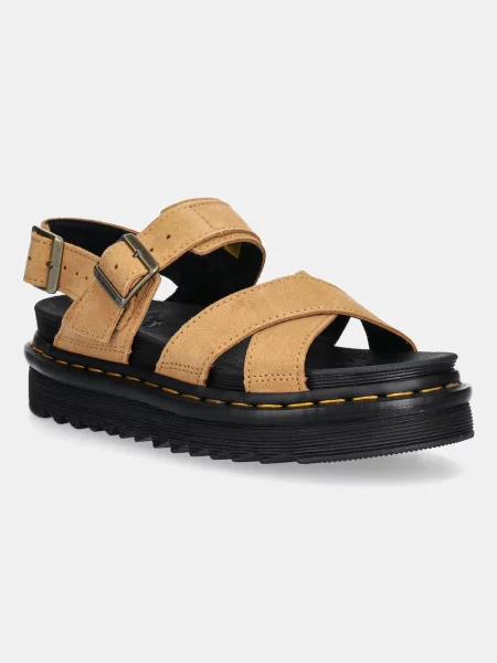 Pantofi Dr. Martens din piele de căprioară maro