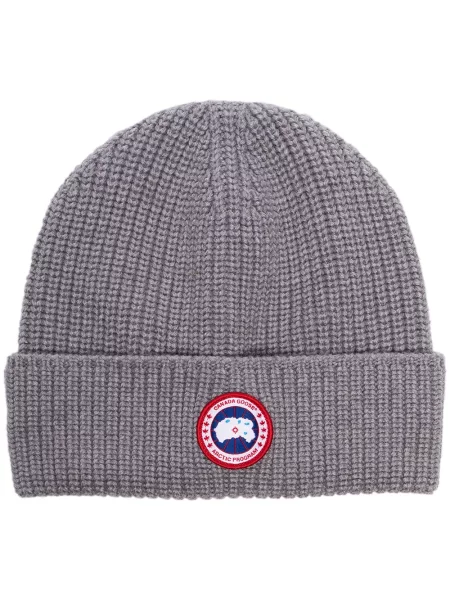 Căciulă Canada Goose de lână gri