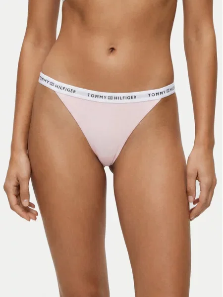 Kalhotky string Tommy Hilfiger růžové