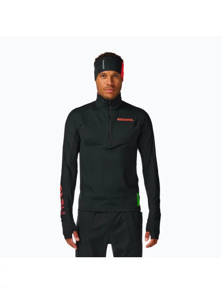 Мъжки суитшърт Rossignol Hero Half Zip First Layer black черно