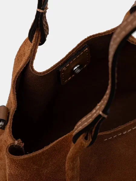 Gianni Chiarini női velúrbőr hobo táska DUA barna