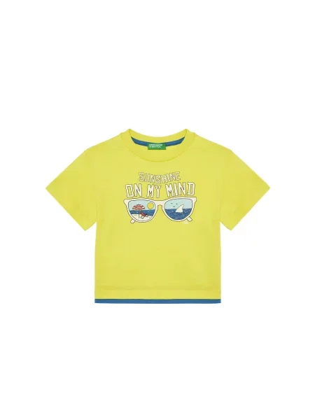 United Colors Of Benetton T-shirt žuta