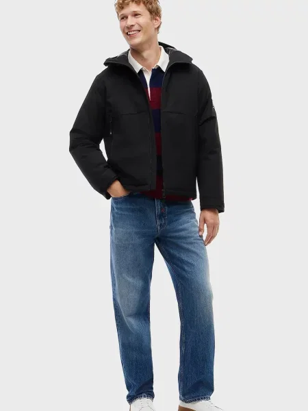 Куртка Tommy Hilfiger з капюшоном чорна