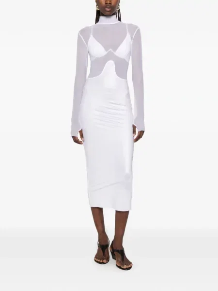 Rochie Mazzei plasă alb