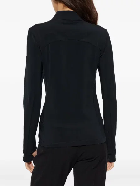Lung hanorac cu fermoar Ea7 Emporio Armani negru
