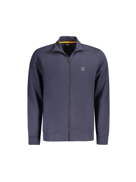 Sweter Boss frotte niebieski