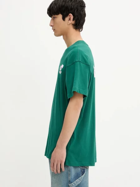 Футболка Adidas Originals с принтом зеленая