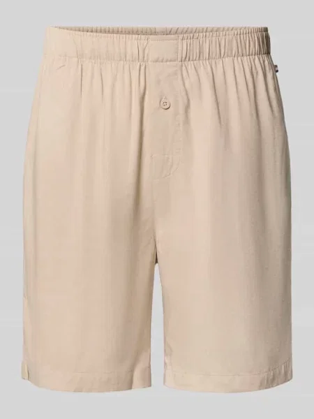 Szorty dresowe w kroju regular fit z mieszanka i lnu model FRESH SHORTS' Boss