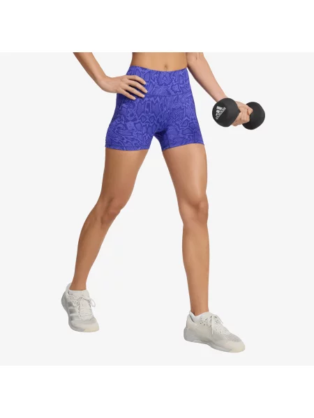 Pantaloni scurți adidas Optpl Aop Shol Solar Purple/ Pure Purple S violet