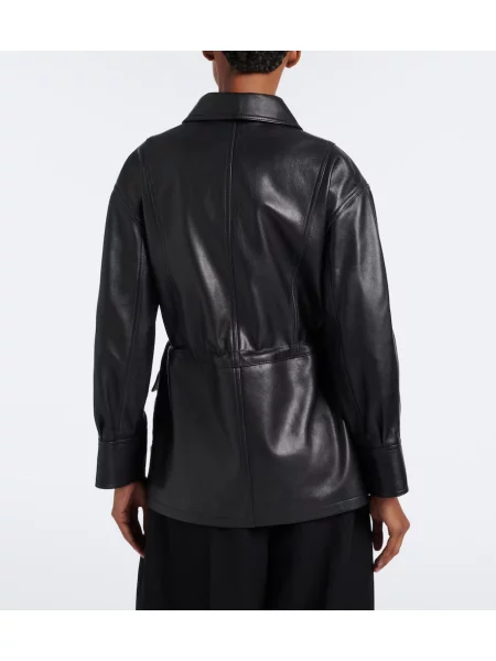 Geanta de piele Arma negru