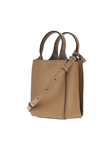 Shopperka Tod's skórzana brązowa