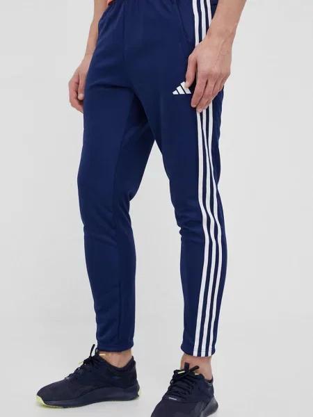 Панталон за трениране adidas Performance Train Essentials тъмносиньо с апликация