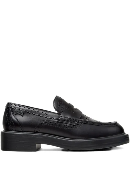 Δερμάτινα loafers Camper μαύρο