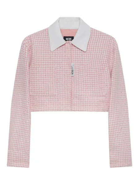 Geacă Gcds din tweed roz